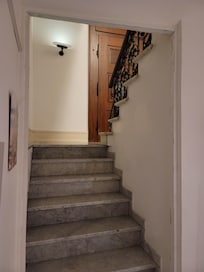 Not an apartment. View of main door to building from the "apartment"