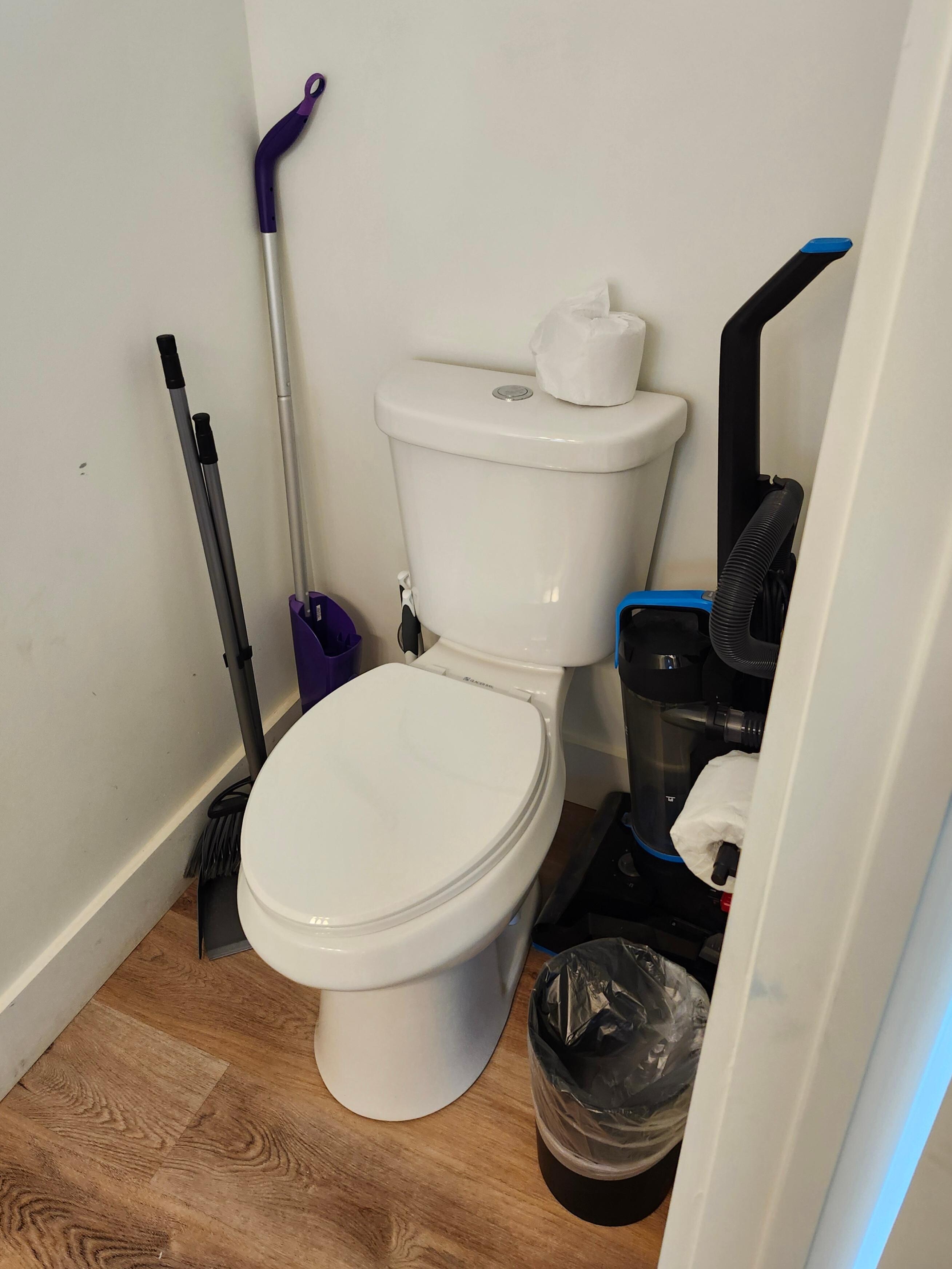 Half bath used for 
cleaning tools