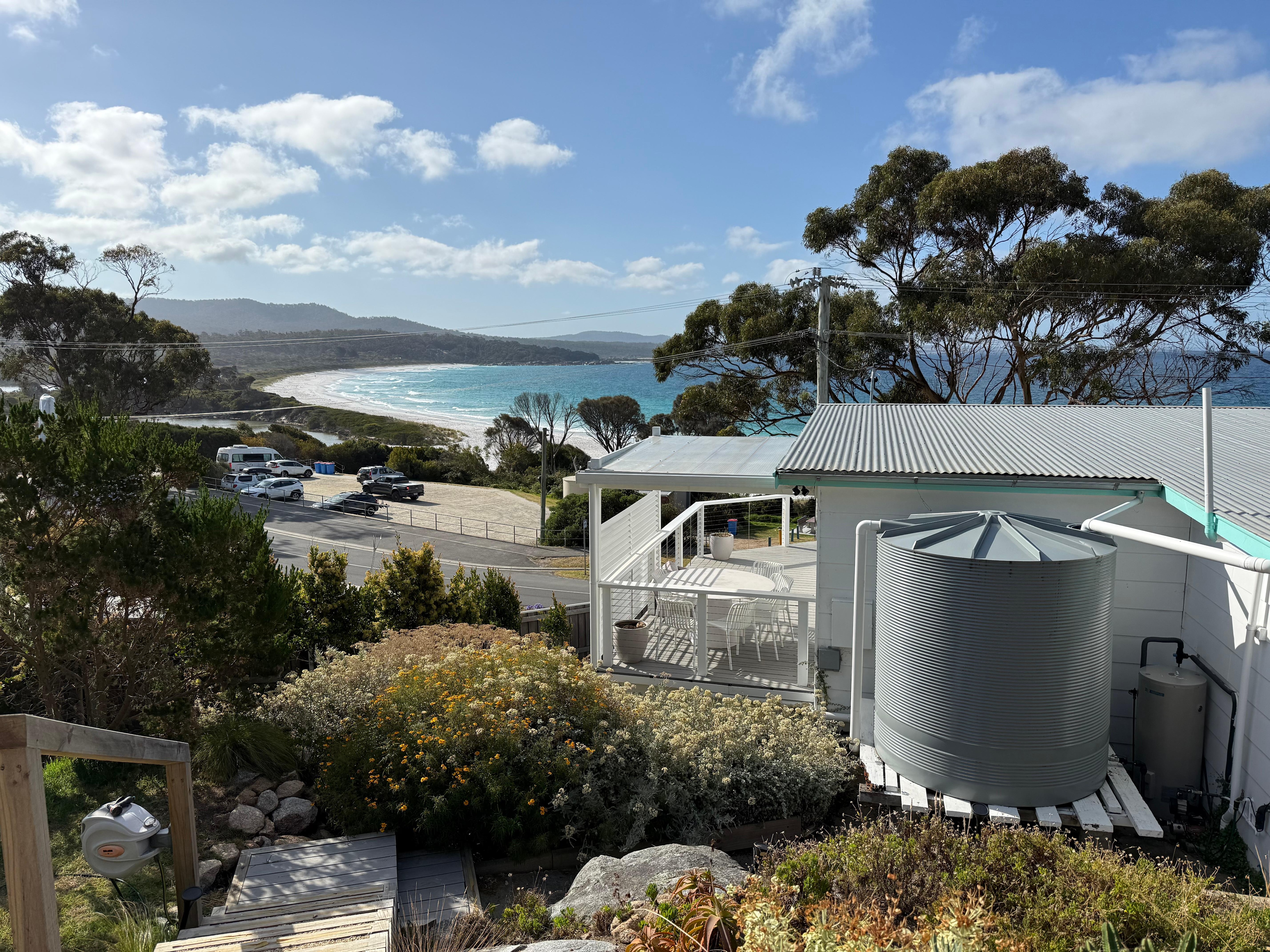 From the top of the backyard 