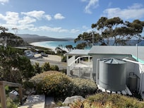 From the top of the backyard