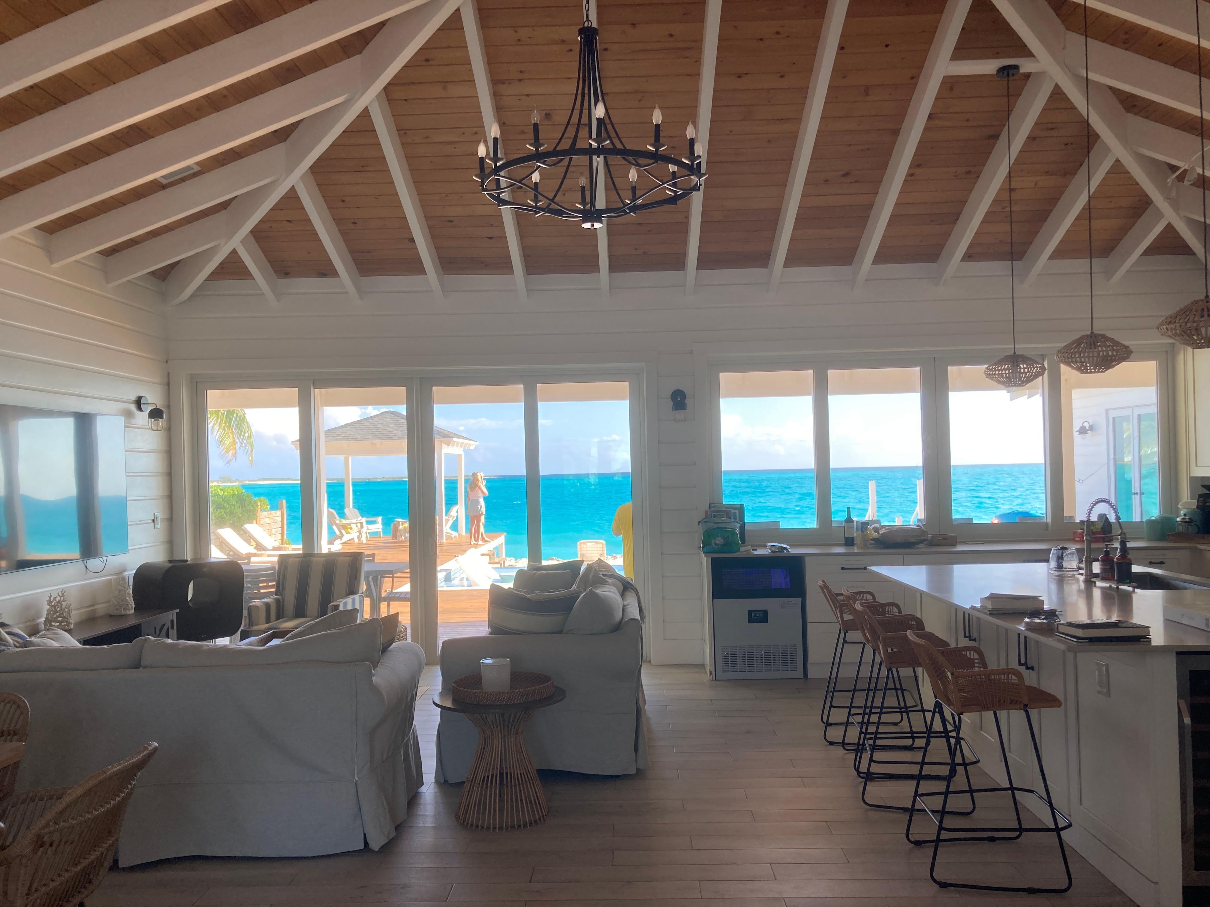 View from inside front door