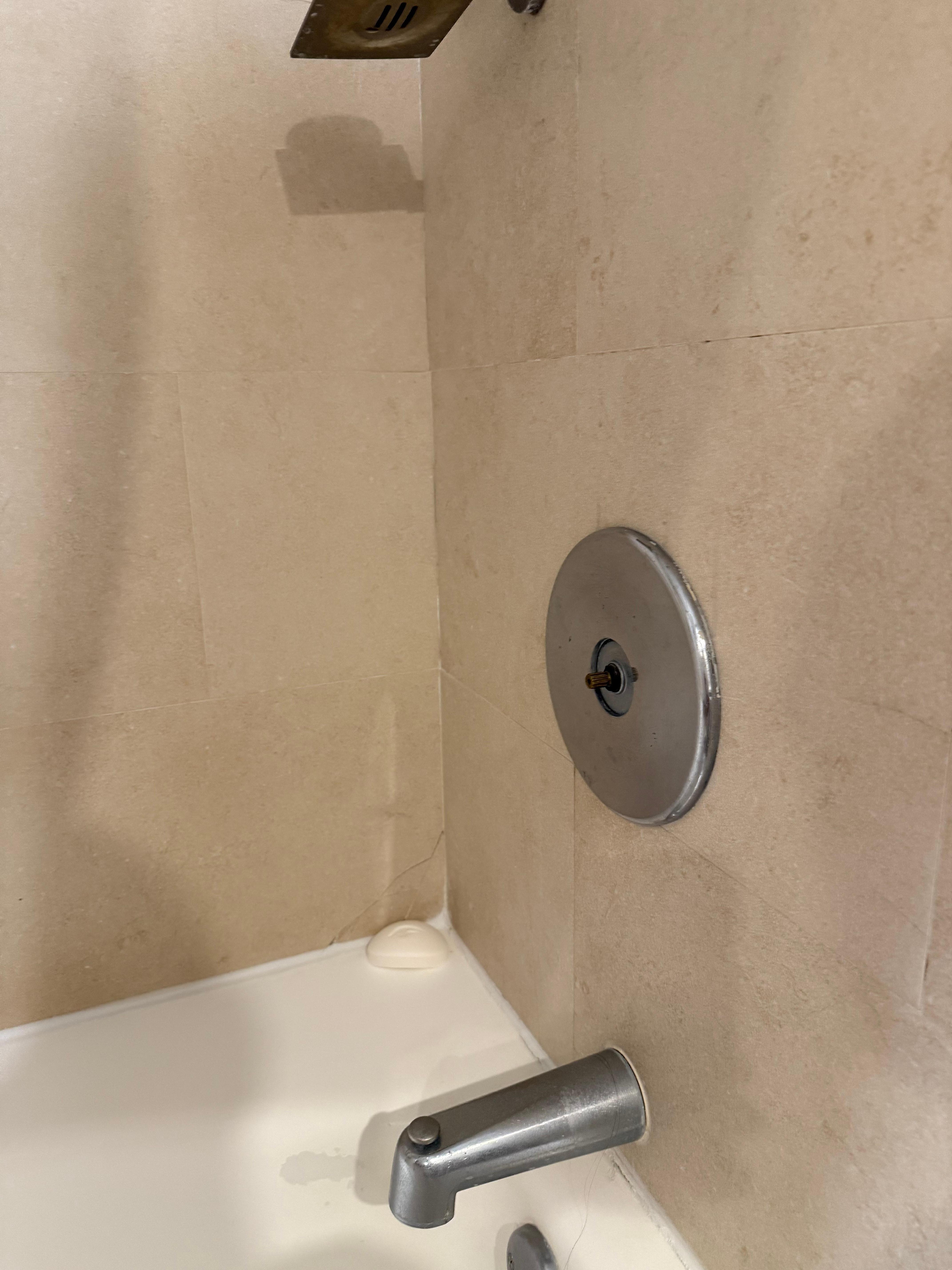 No handle shower first room