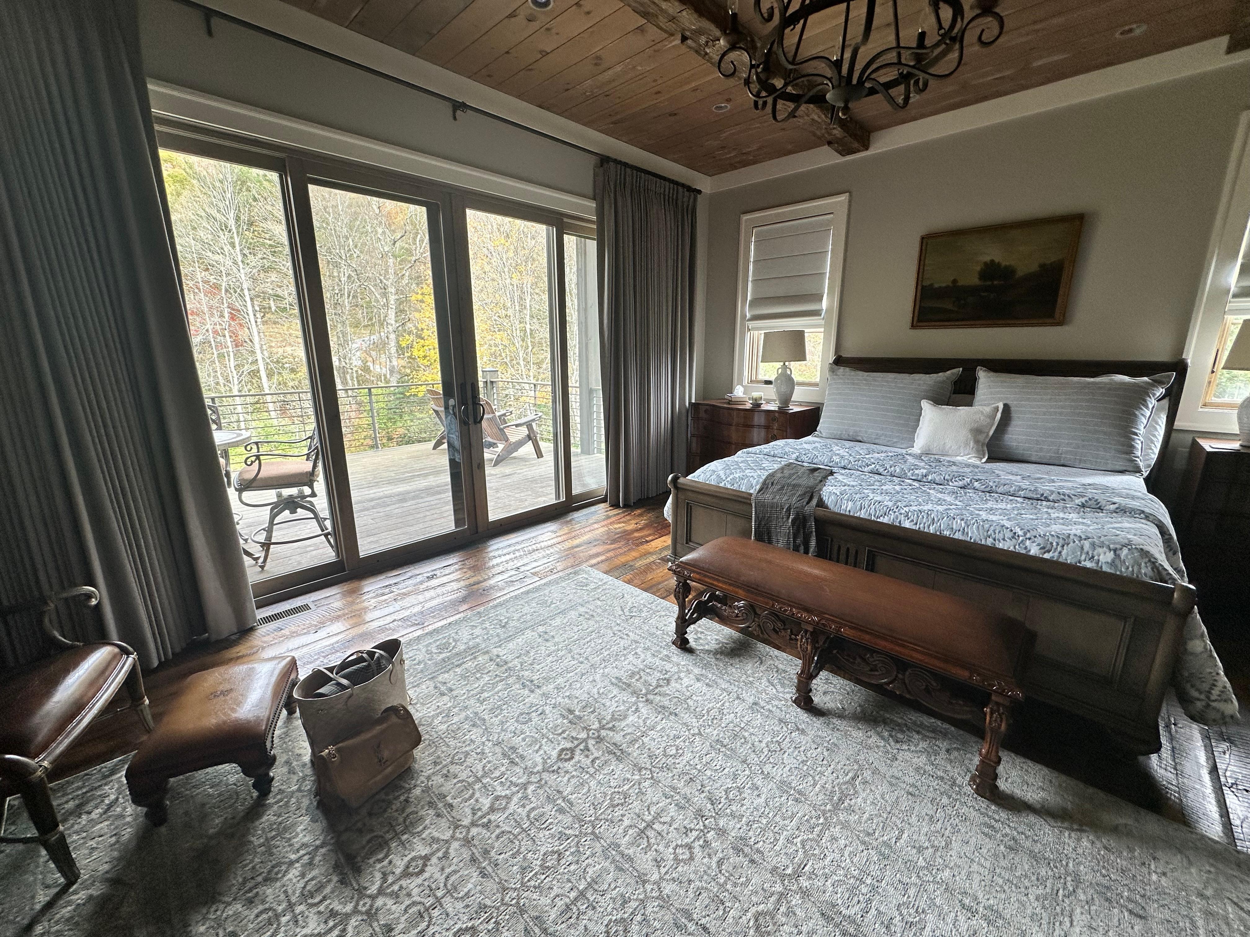 Master bedroom upon arrival. 