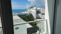 This is the other angle of the beach front view. Not the balcony chairs that were in the pictures.