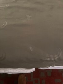 Stains were everywhere