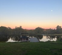 View from the screened in deck.