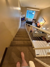 Upstairs jacuzzi looking down