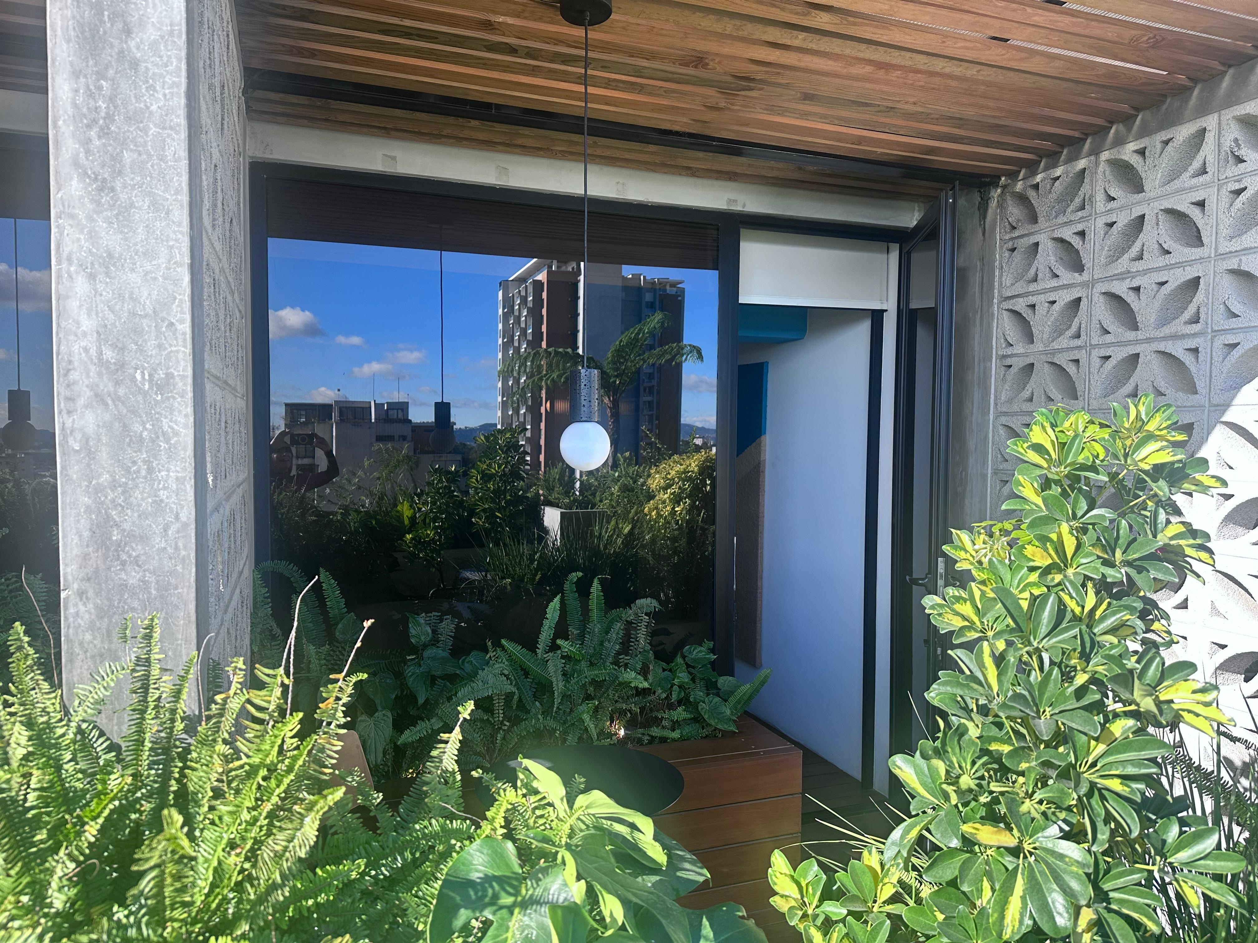 Patio from outside back towards the room. Lovely! 