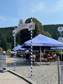 Biergarten des Hotels