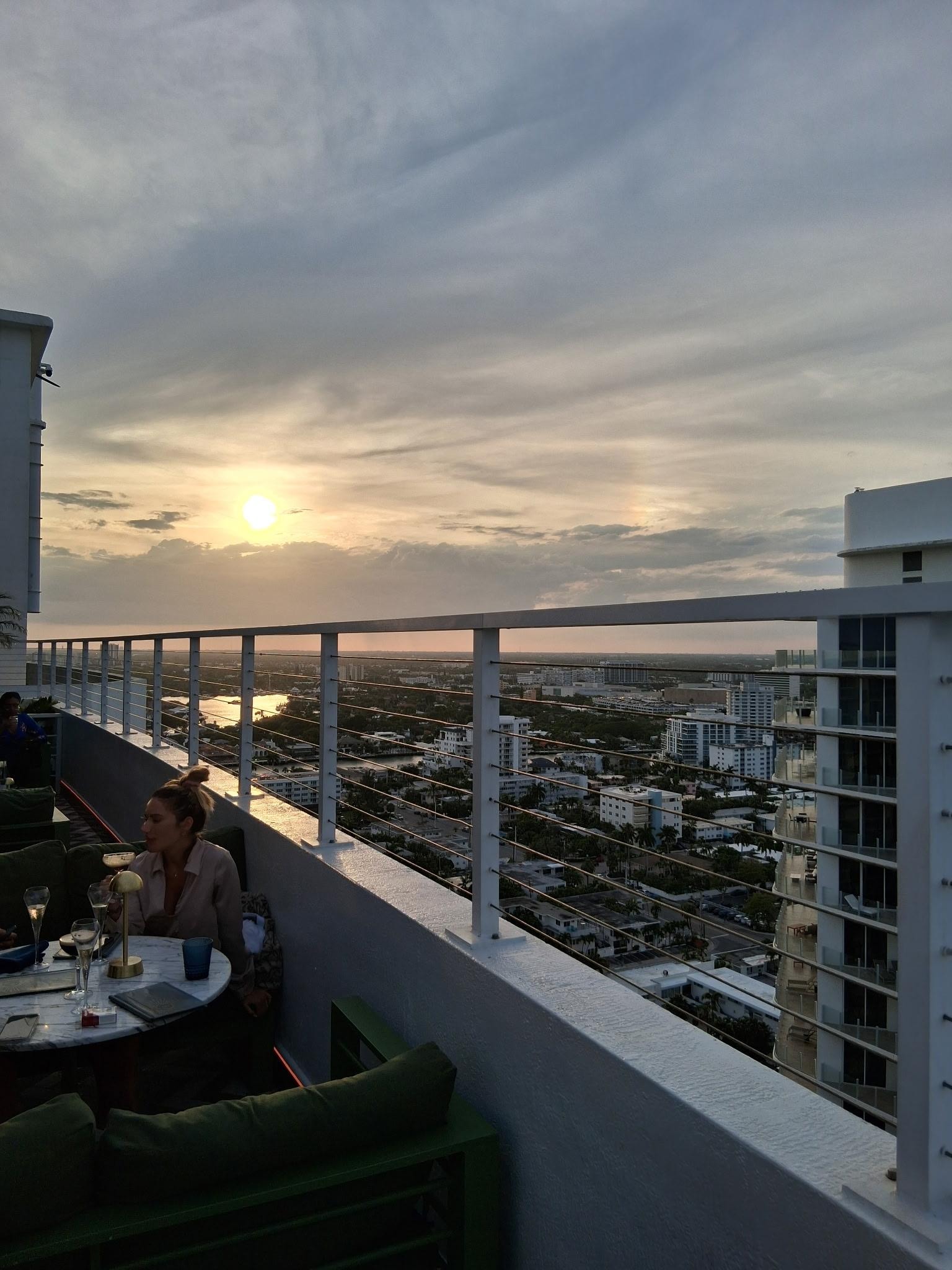 Views from rooftop bar