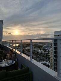 Views from rooftop bar