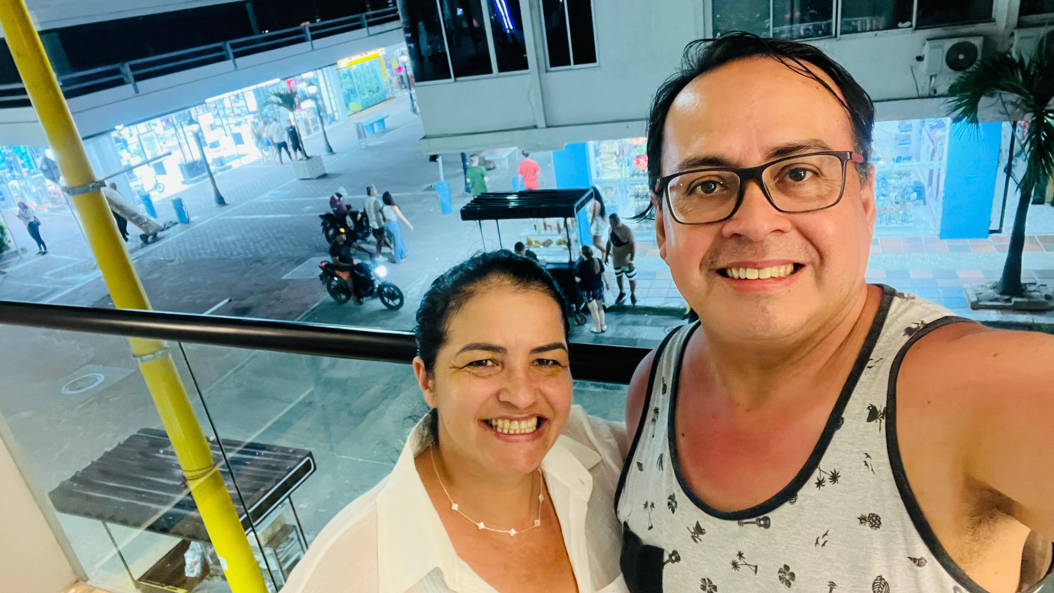 Varanda do quarto do hotel excelente!