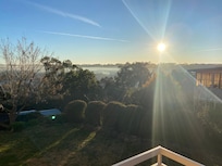 Morning Coffee on the back deck in the sun.