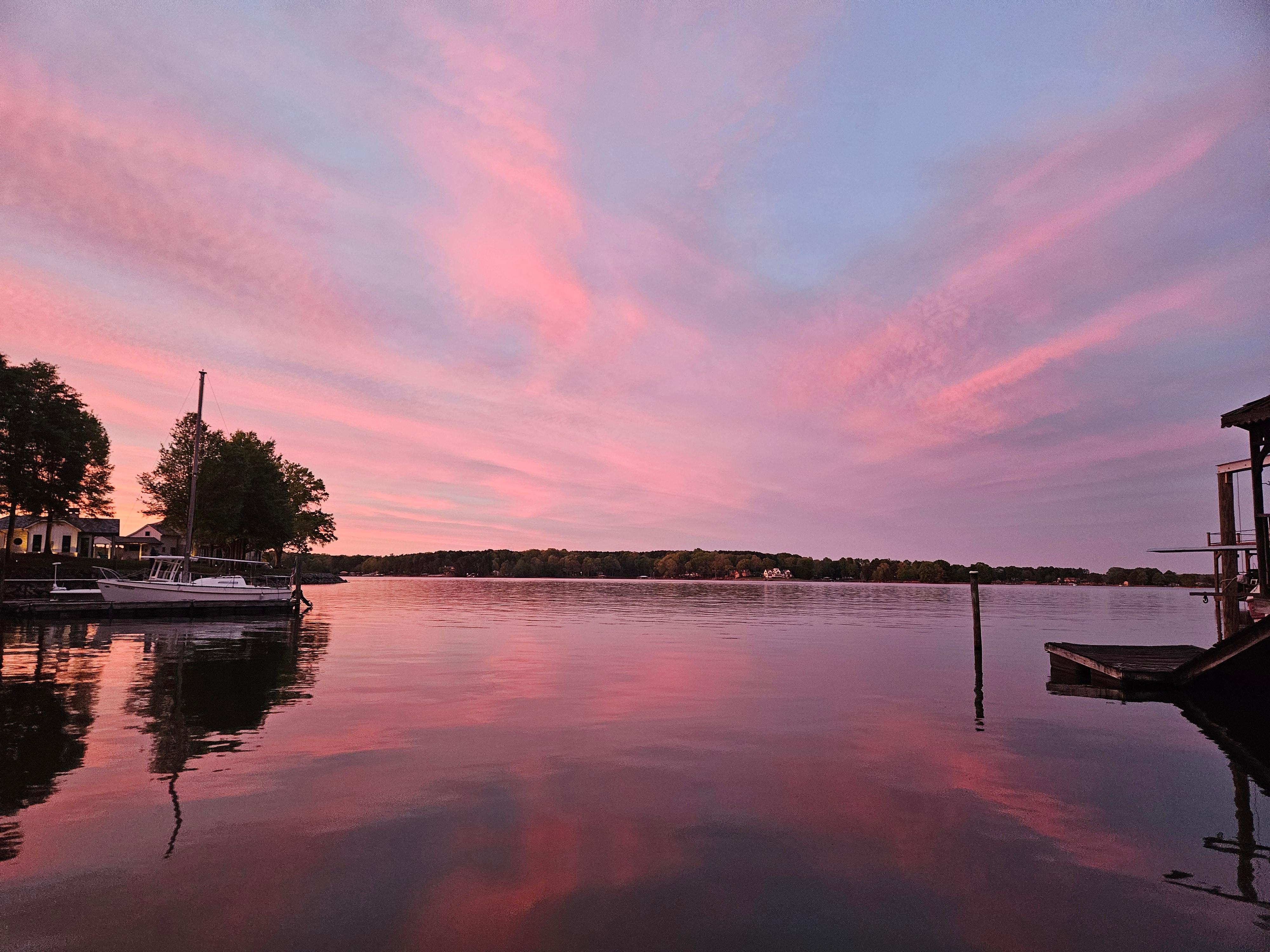 Beautiful night view from the dock!