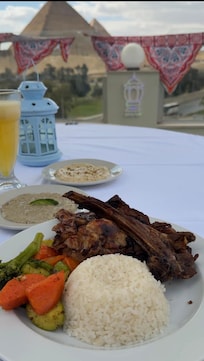 Rooftop restaurant view