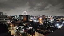 View from restaurant balcony on 7th floor