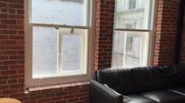 No curtains