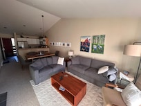 Living room and kitchen