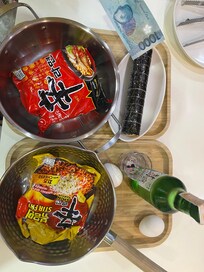 The Korean instant ramen shop next door