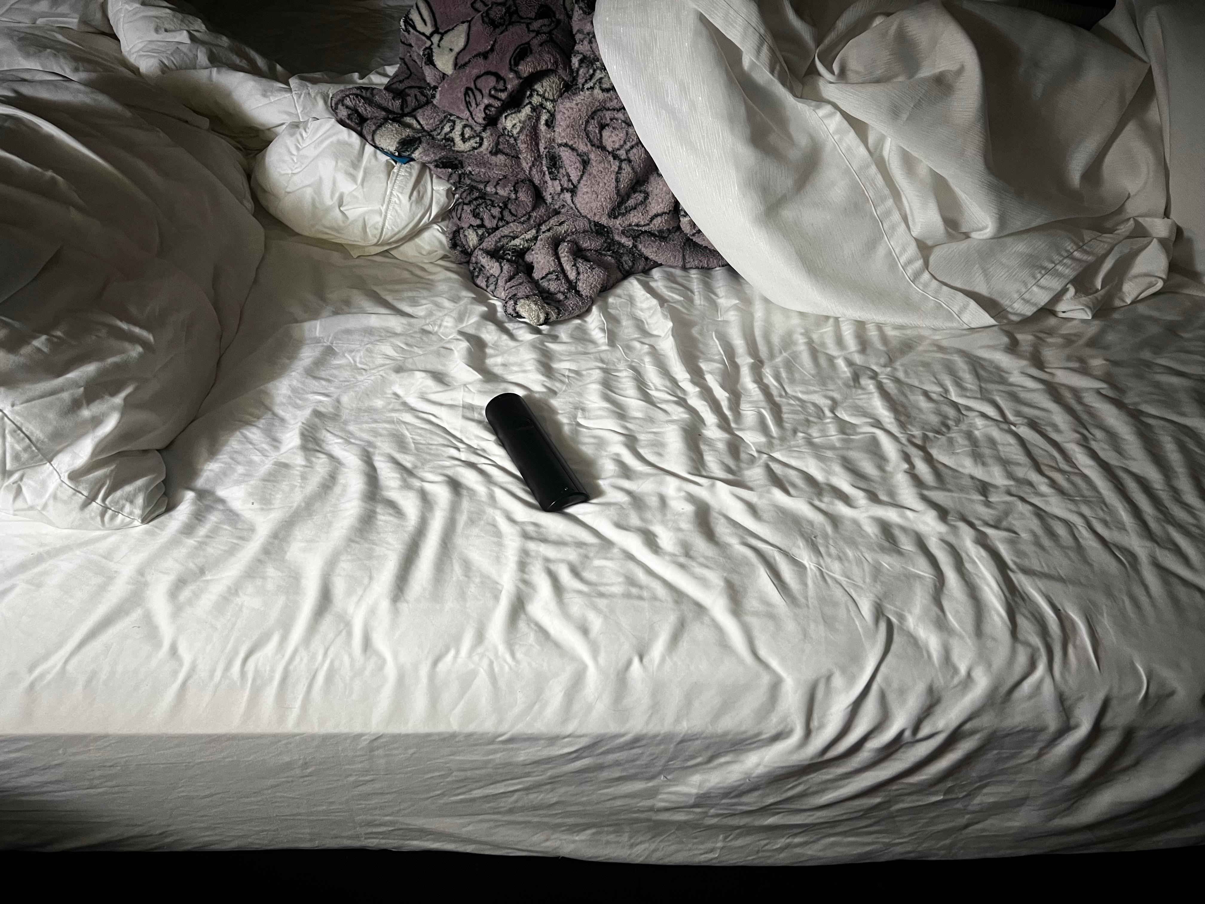 Bed felt like a cheap air bed and hurt our backs not fun to sleep on 