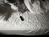 Bed felt like a cheap air bed and hurt our backs not fun to sleep on