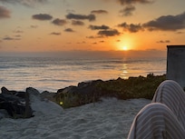 From the sandy back yard