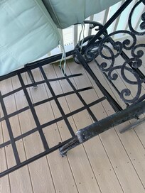 Broken lounge patio chair/unable to use