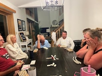 We had game night every night.