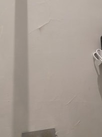 Peeling paint in shower