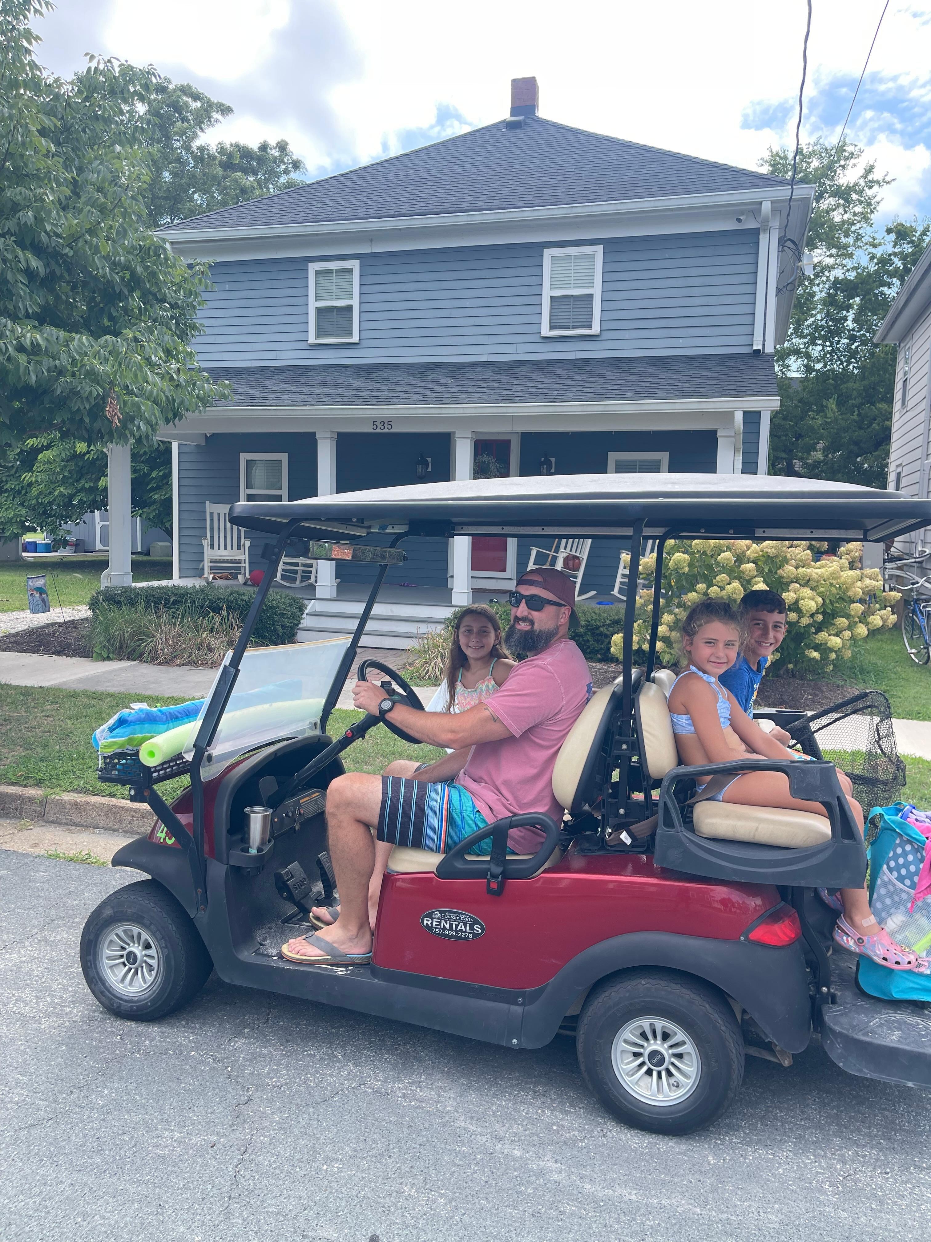 In front of The Woodchuck 