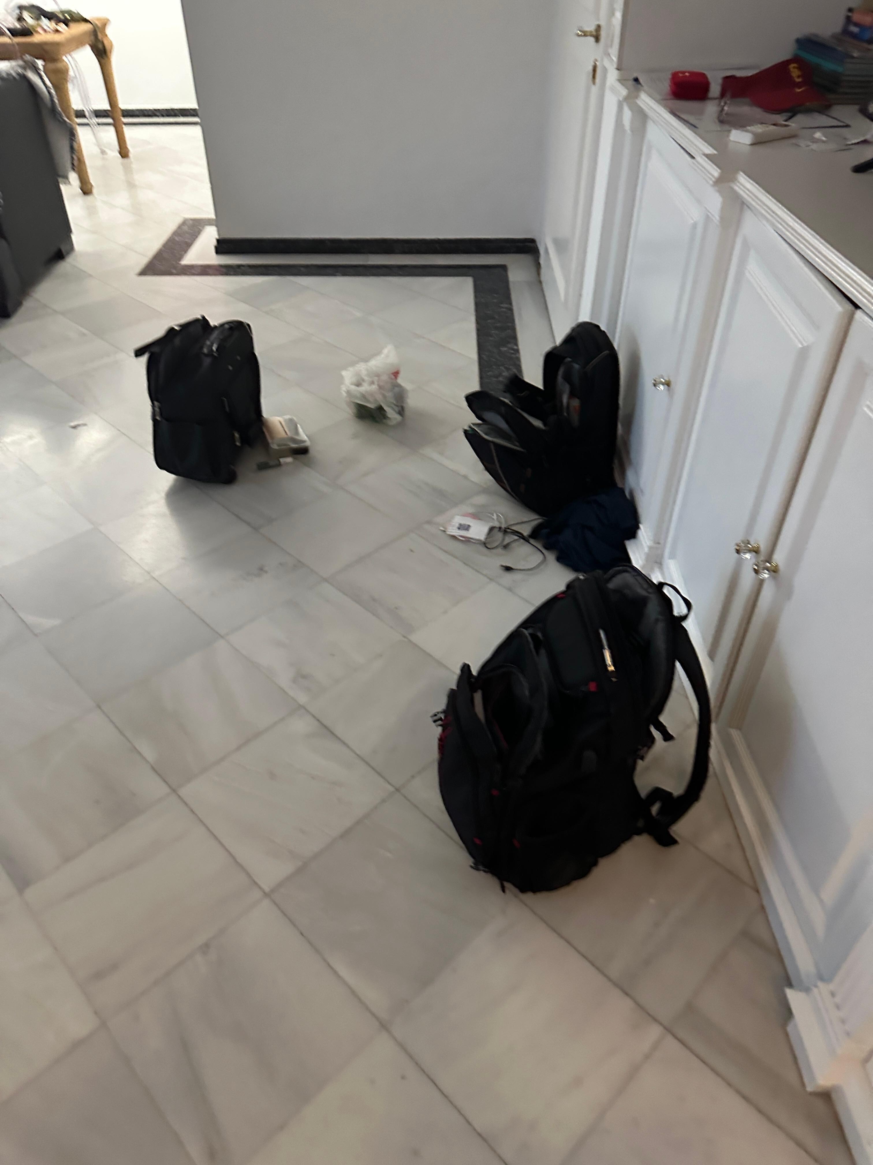 Photos of the break in