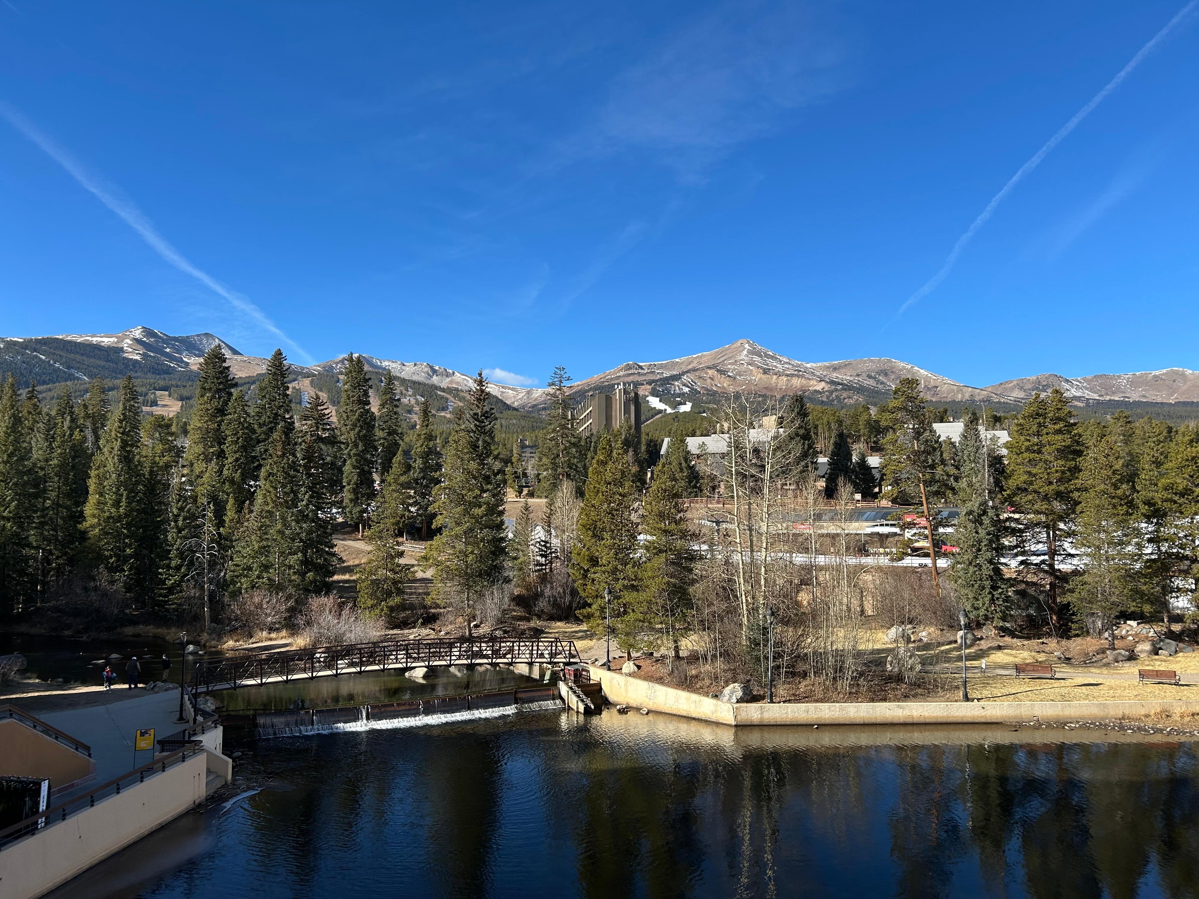 Mountain view from condo deck 