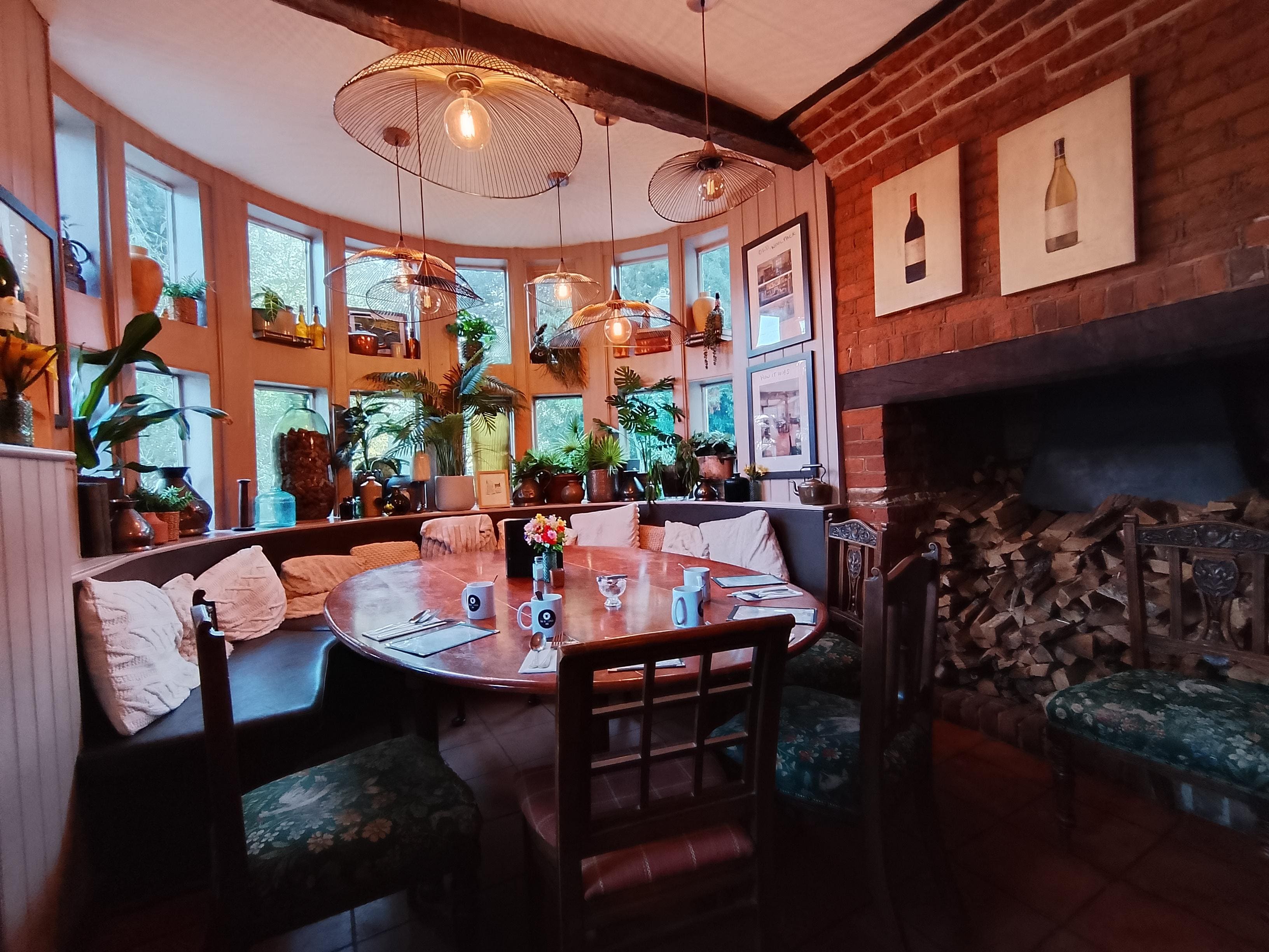 Restaurant and pub.