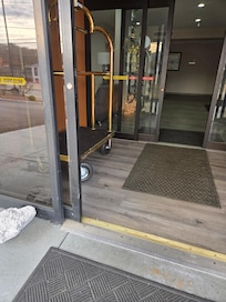 Door to property would not open.