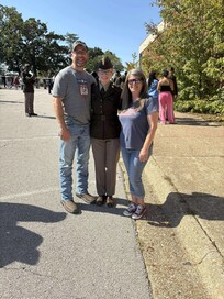 Soldier with her parents!