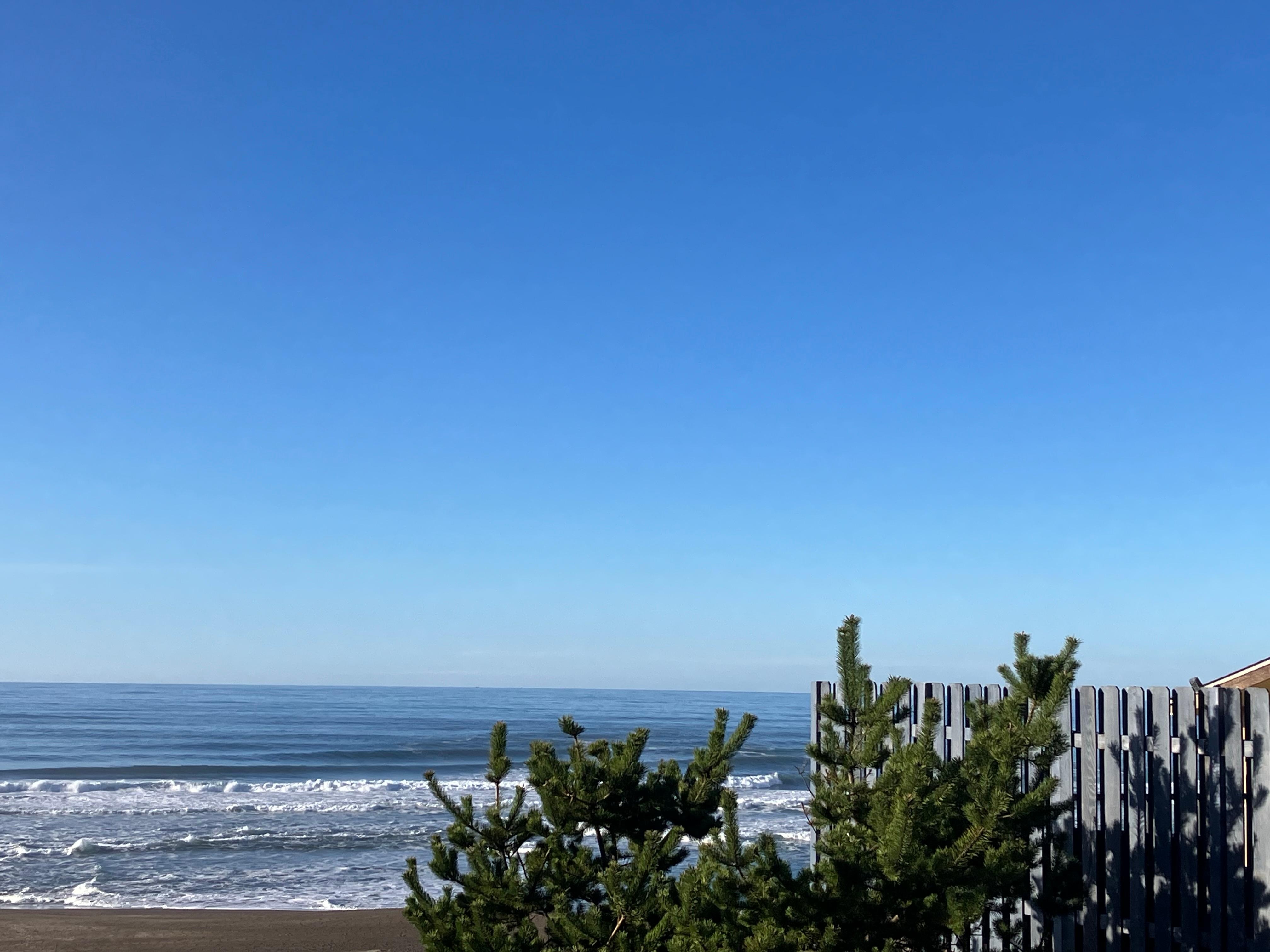 Although we missed having an ocean view, the walk to the beach was not at all far. Easy access to the  path going down down the hillside to the beach. 