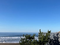 Although we missed having an ocean view, the walk to the beach was not at all far. Easy access to the path going down down the hillside to the beach.