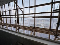 外装工事中で眺めが残念