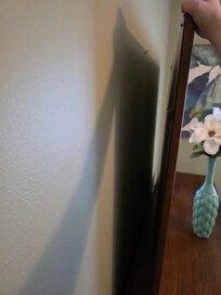 Unsecured big mirror