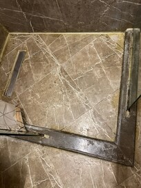 many urine stains on floor?