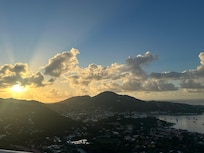 Views from our hotel room balcony