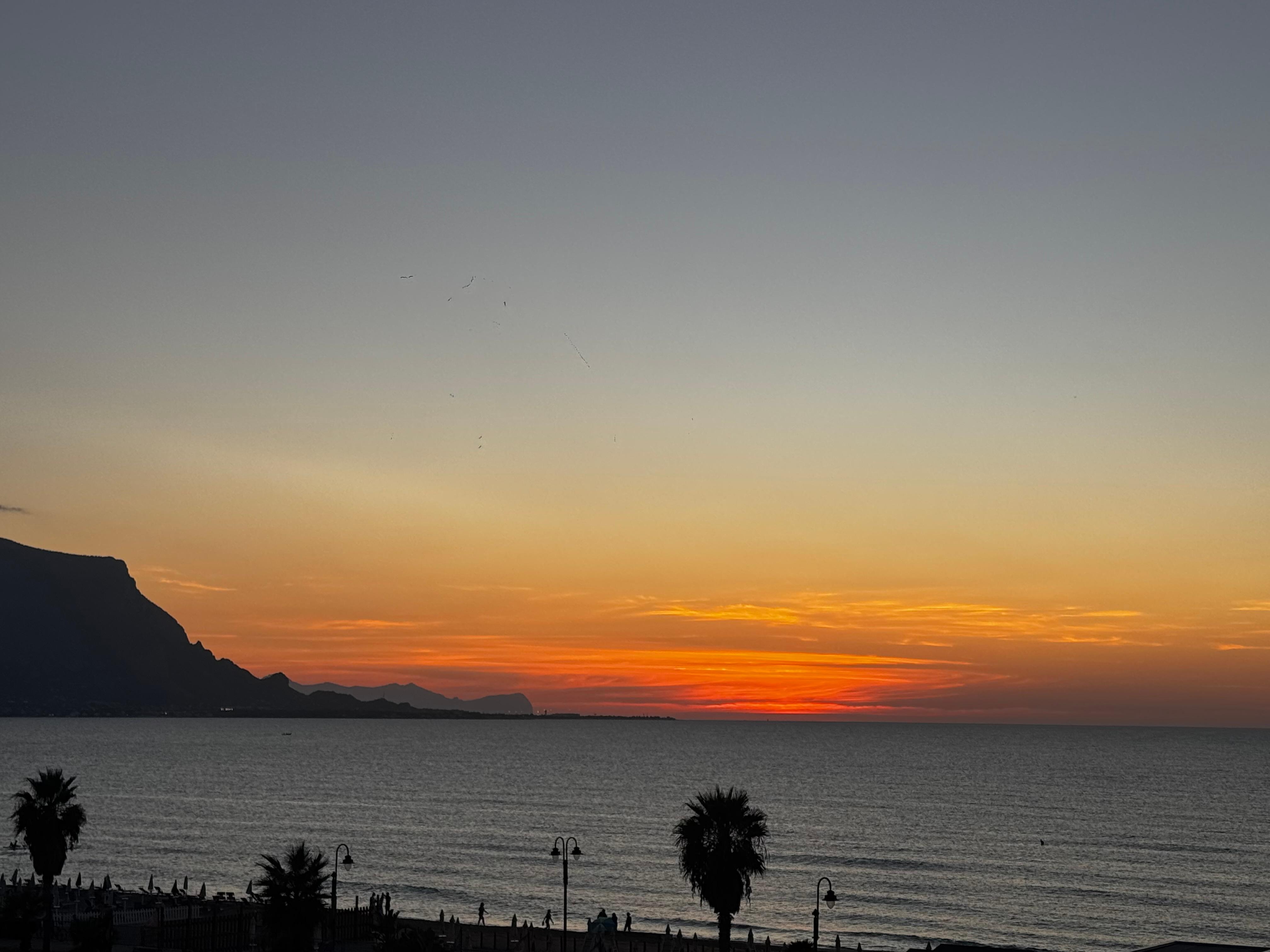 Sunset from the deck. 