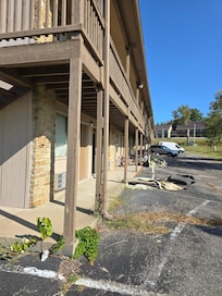 This was that rear of the building we didn't see until morning.