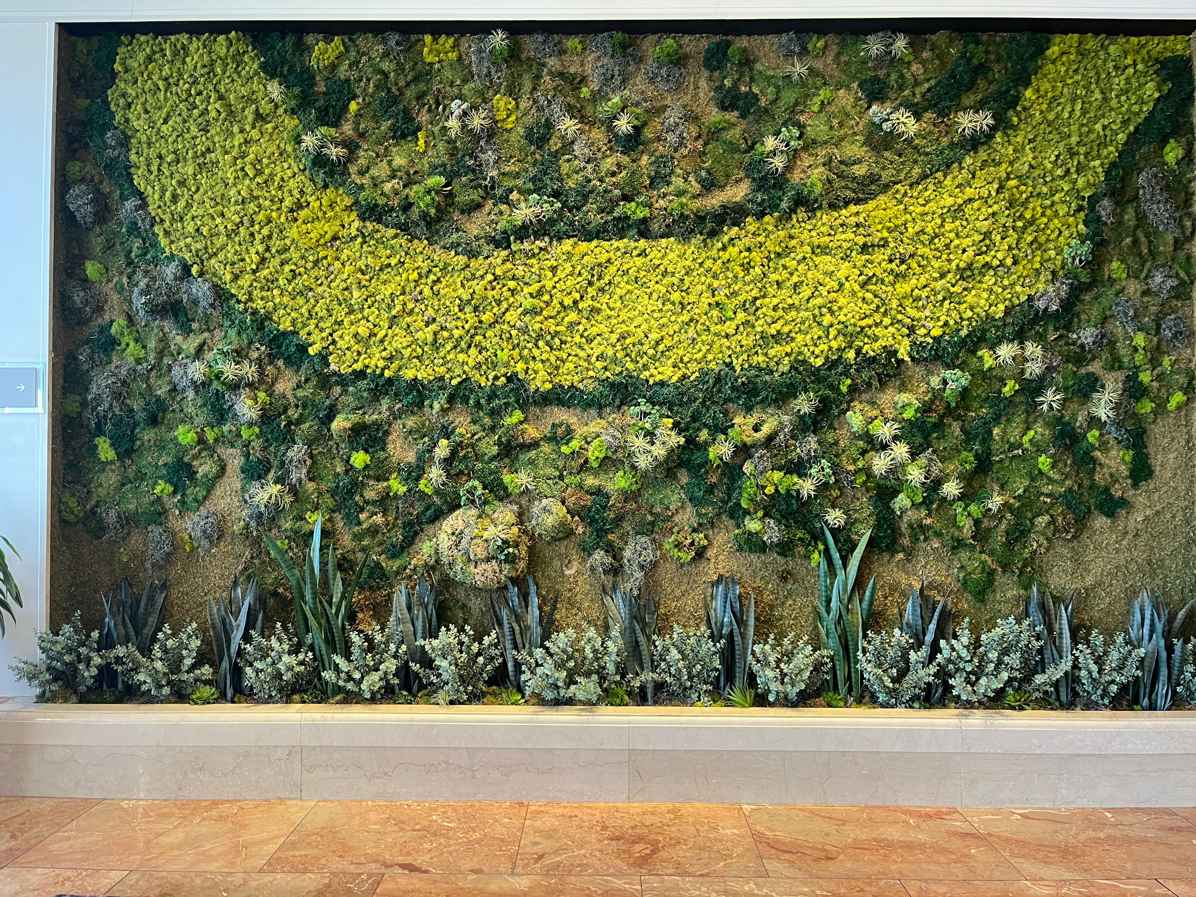 Living wall in lobby