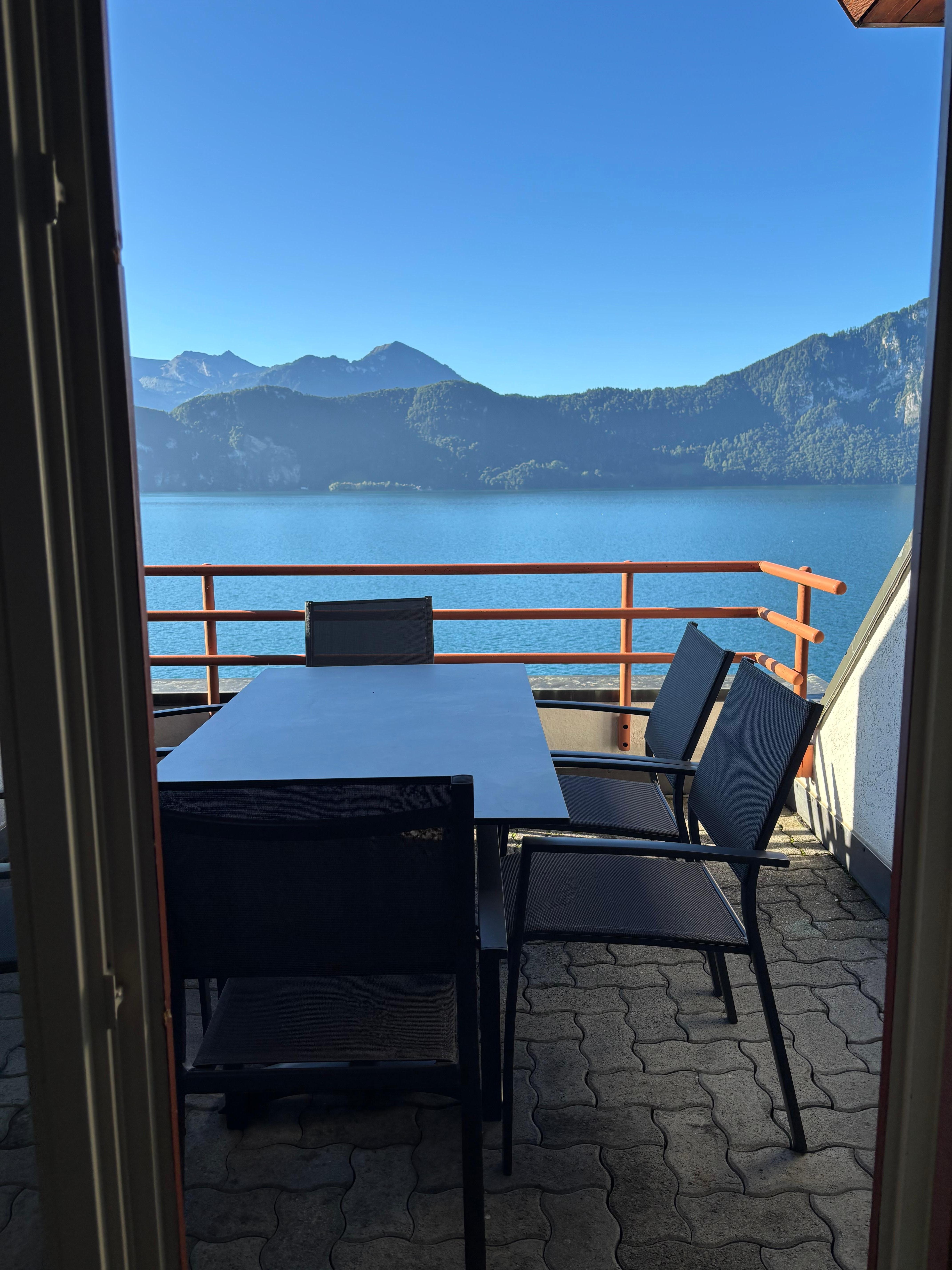 Balcony a lovely sun trap and amazing views 