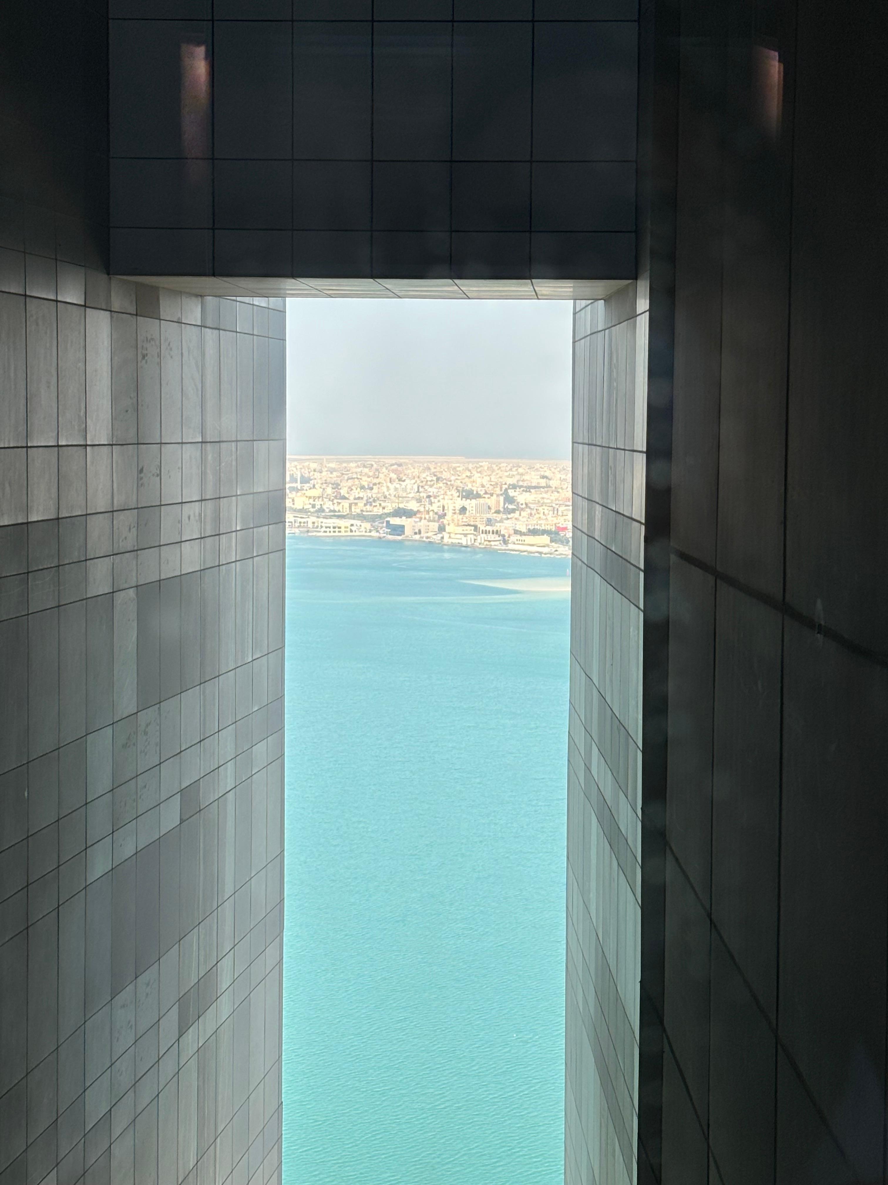 View from lobby on the 34th floor. 