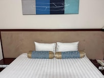 The bed was broken and and the room was smell so badly