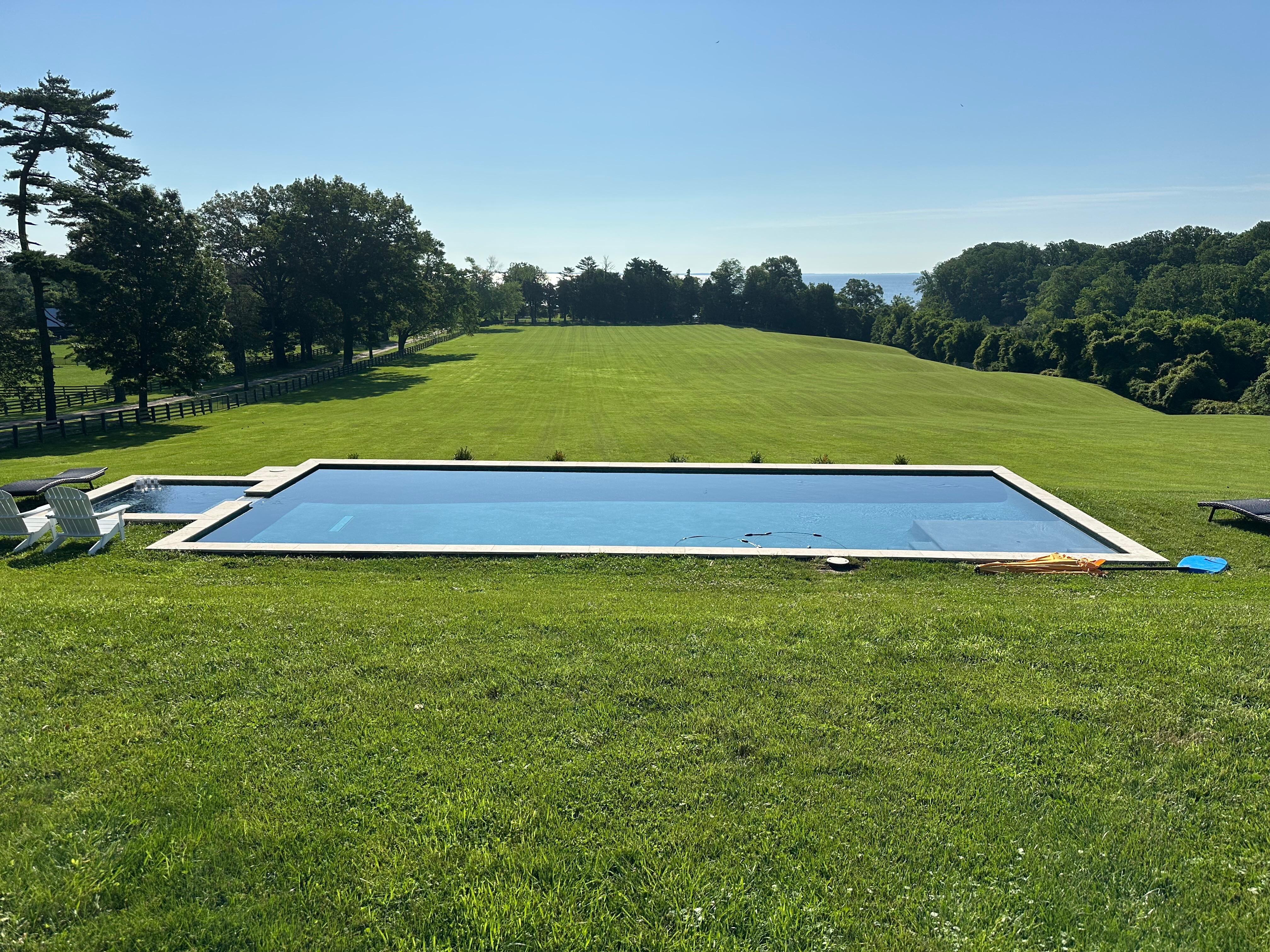 The front lawn