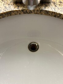 No drain in bathroom sink