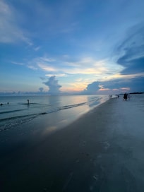 Sunset on beach